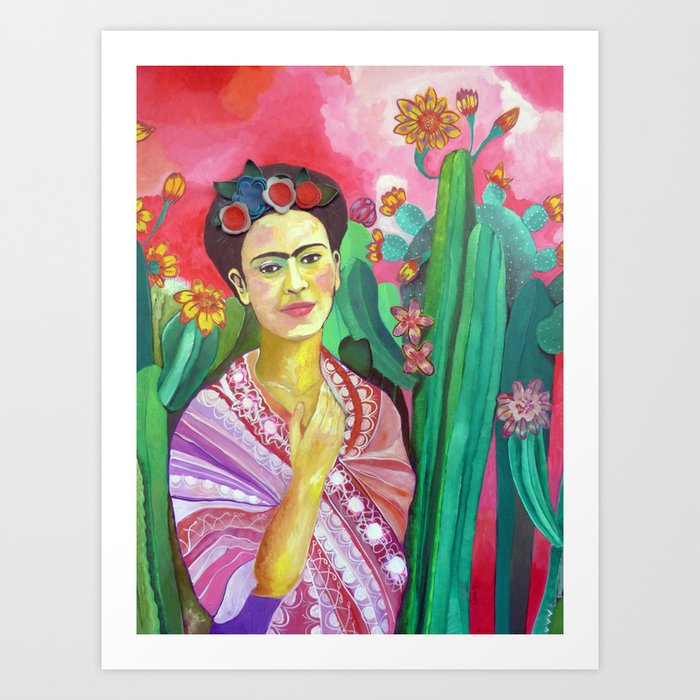 Frida Kahlo Art Print By Beatrizchico Society6
