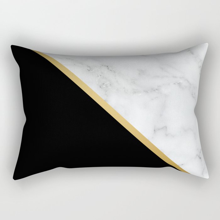 Marble, Stone, Color Block, Minimalist Art Rectangular Pillow