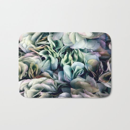 Soft Subtle Petal Ruffles Abstract Bath Mat