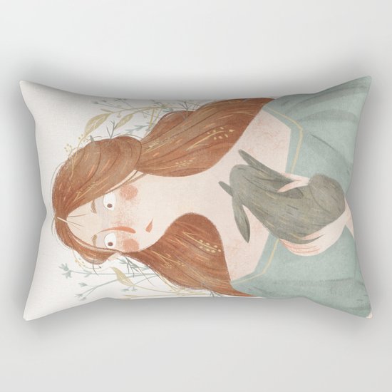 Rabbit heart Rectangular Pillow