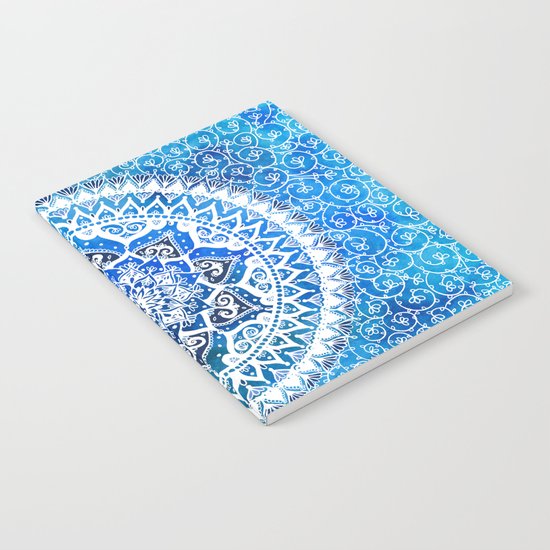 Watercolour Yin Yang Mandala Notebook