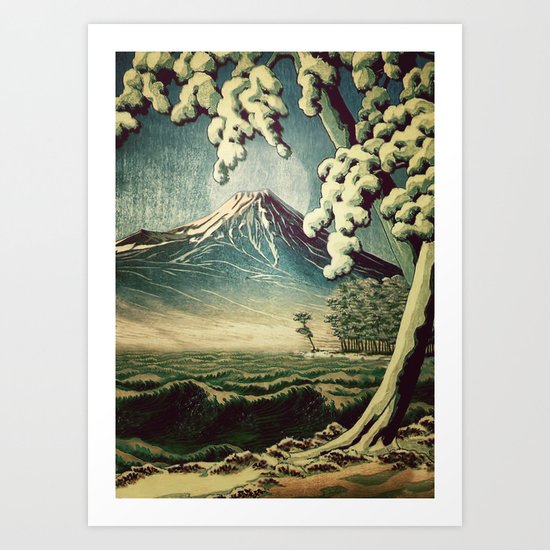 5 Lakes at Moonlight Art Print