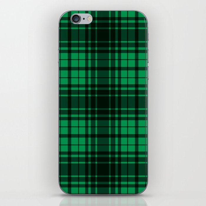 Black and Green Frame Pattern iPhone Skin