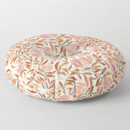 Modern Watercolor Flowers Floor Pillow