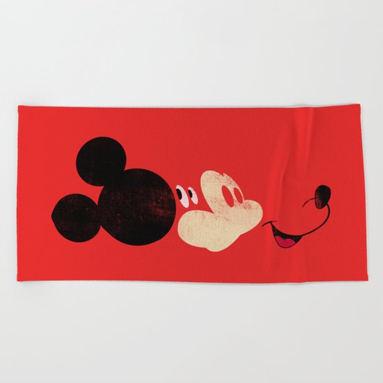 Deconstructing Mickey Beach Towel