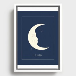 La Luna Blue Framed Canvas