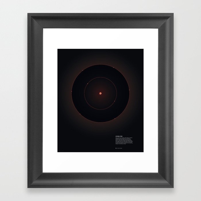 Oxygen Atom Framed Art Print