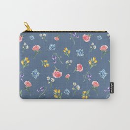 Spring Time Floral Pattern Carry-All Pouch