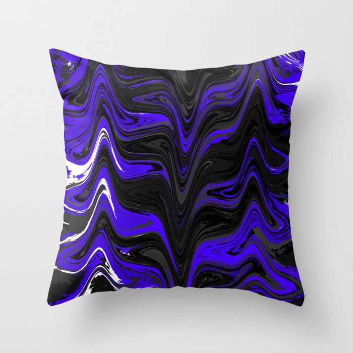 Purple mountain design Throw Pillow