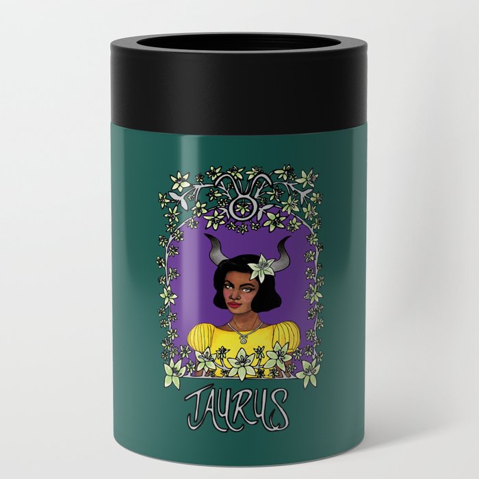 Taurus: Art Nouveau Zodiac Can Cooler