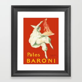 Vintage poster - Pates Baroni Framed Art Print