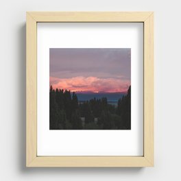Argentina Photography - Pink Sunset Over The Argentine Forest Recessed Framed Print