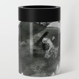 Abstract ink background. Marble style. Black paint stroke texture on white paper Grunge mud art. Macro image of pen juice. Dark Smear.   Can Cooler