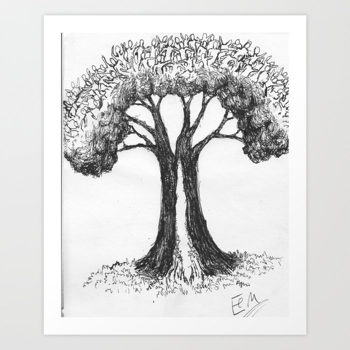 the people tree Art Print