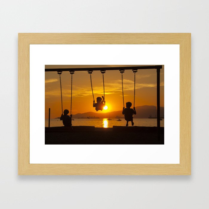 Swings Framed Art Print