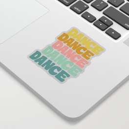 Dance in Candy Pastel Lettering Sticker
