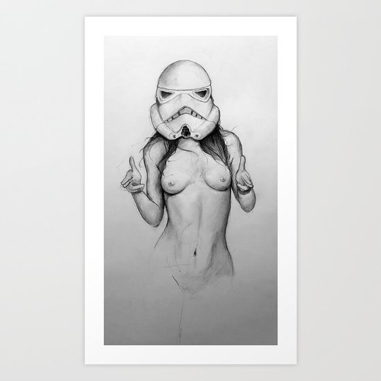 Sexy Stormtrooper Art Print