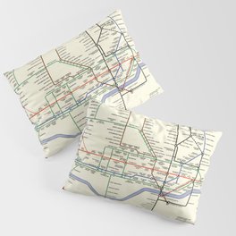 London underground railways. Pillow Sham