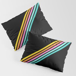 Minimal Abstract Retro Stripes 80s Style - Bakunawa Pillow Sham