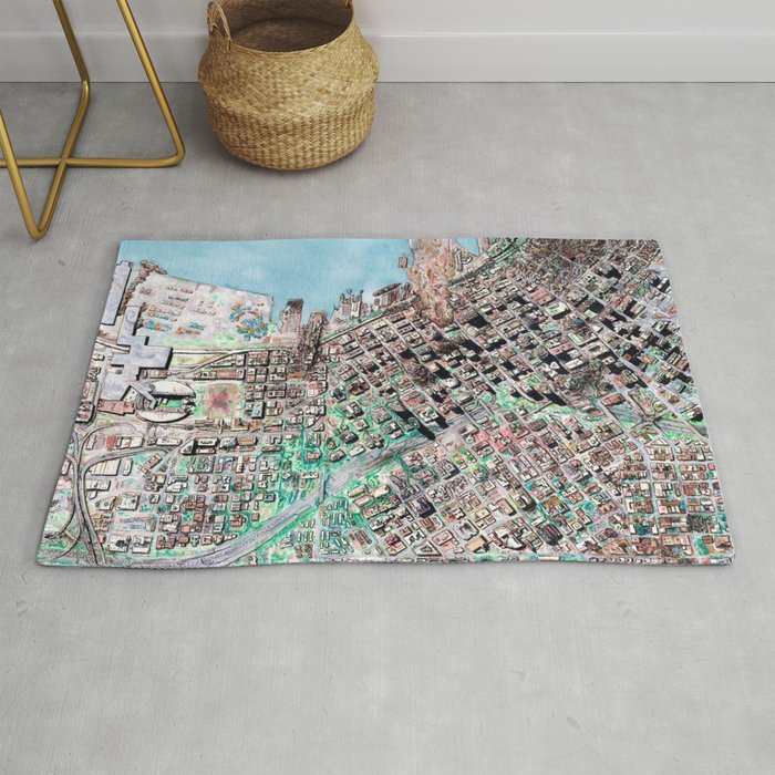 The Seattle Doomsday Map Rug