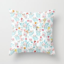 Fruit Flower Salad Throw Pillow