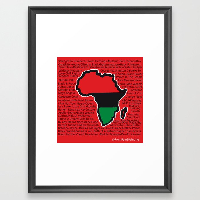 Black History 2022 Framed Art Print