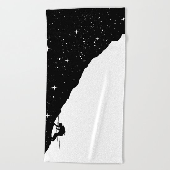 night climbing Beach Towel