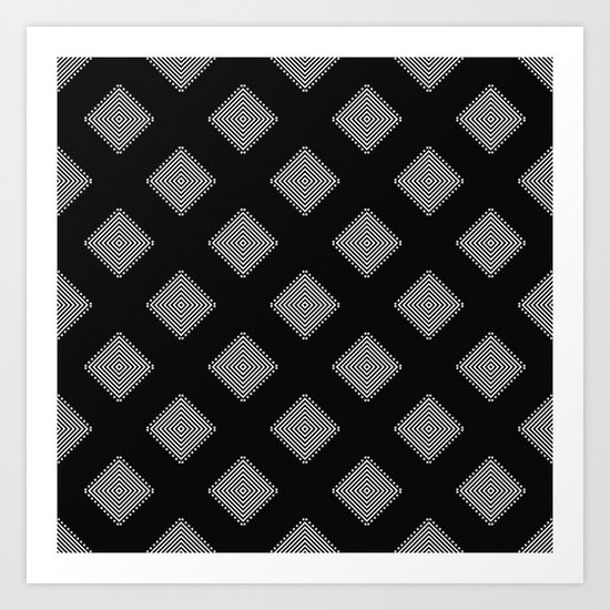 Optical Triangles Art Print