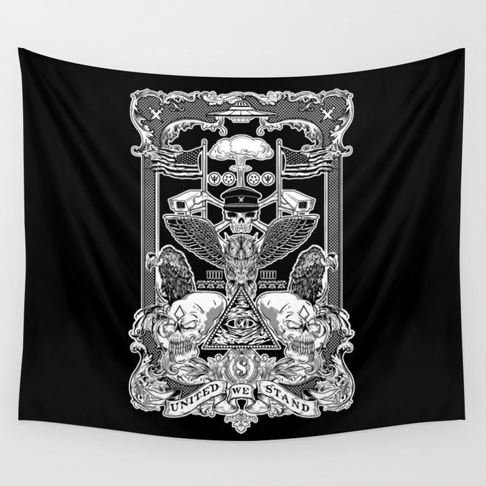 THE POLITICS OF GREED Wall Tapestry