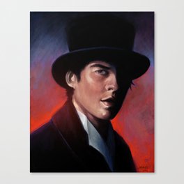 Damon in a Tophat Canvas Print
