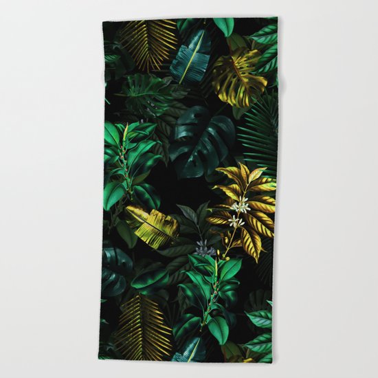 TROPICAL GARDEN VIII Beach Towel