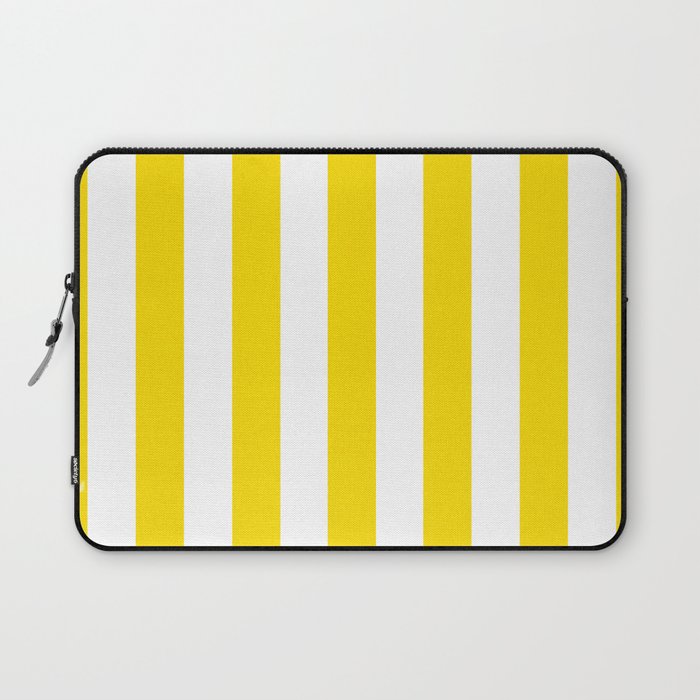 Yellow Vertical Lines Laptop Sleeve