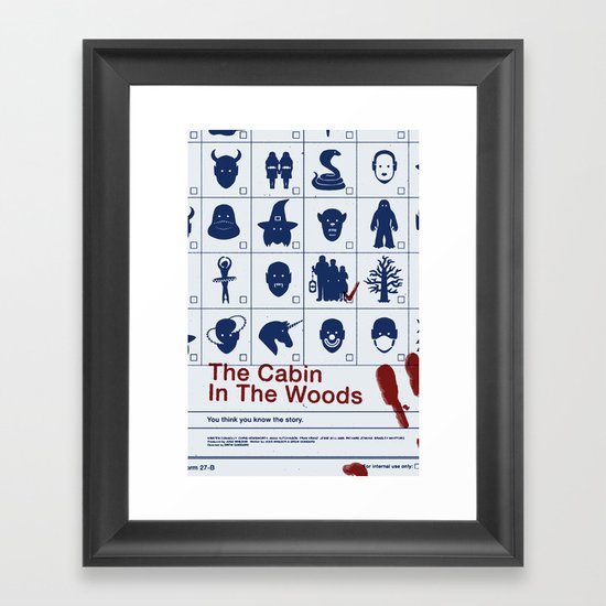 The Cabin In The Woods Framed Art Print