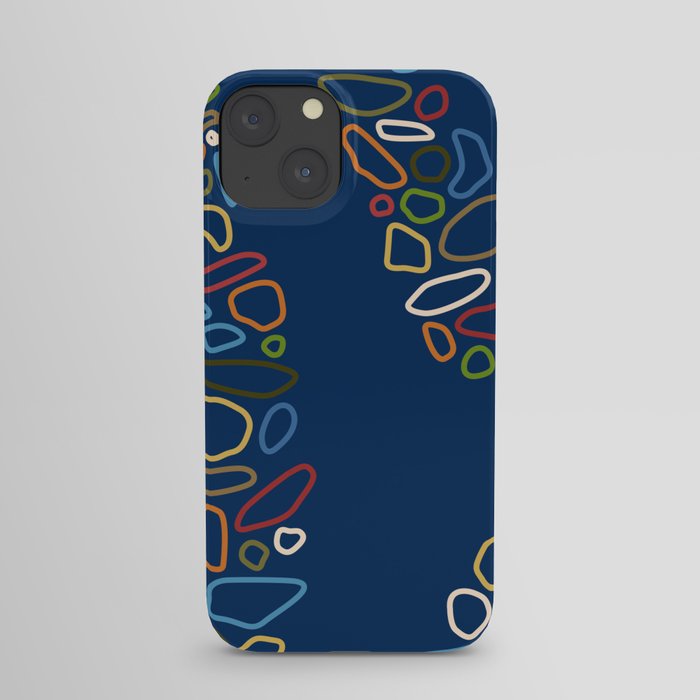 Color stones line path collection 2 iPhone Case