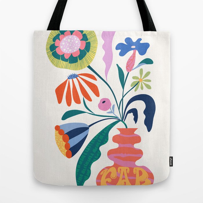 Flowers & Fish Market Tote Bag