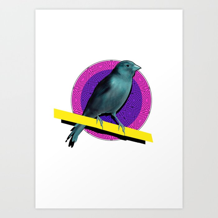 Blue Canary Art Print