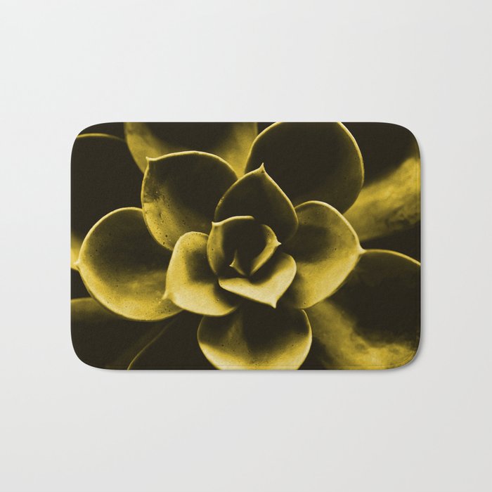 Succulent Plant In Olive Color #decor #society6 #buyart Bath Mat