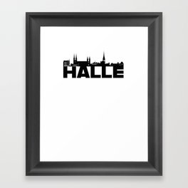 Halle Germany Skyline Gift Idea Framed Art Print