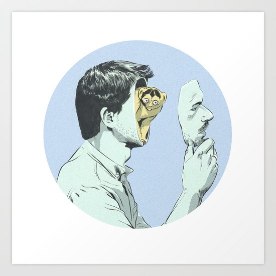 Mask Art Print