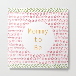 Mommy to be - watercolour pattern Metal Print | New Born Baby, Painting, Nature, Pattern, Mother, Babies, New Born, Floral, Infants, Mommy To Be 