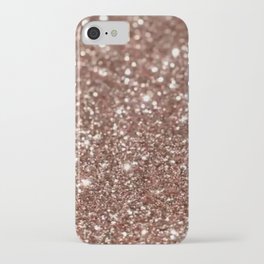 Rose Gold Glitter iPhone Case
