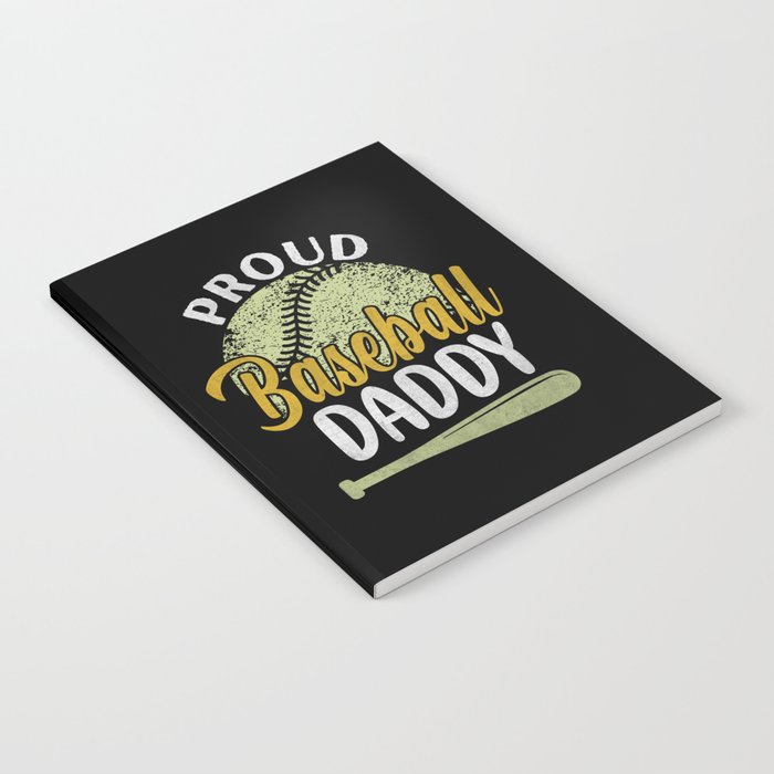 Proud baseball Daddy retro Fathers day 2022 Notebook