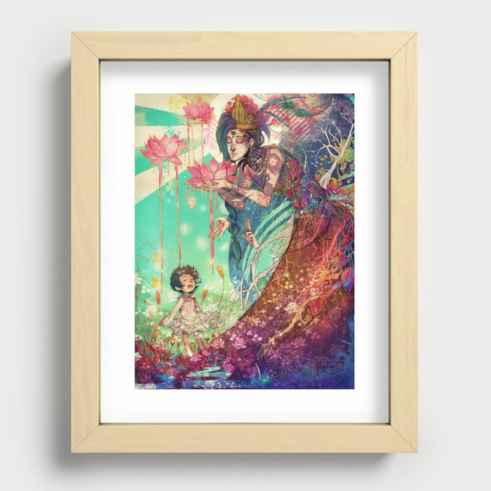 We are the Lotus Kids Recessed Framed Print