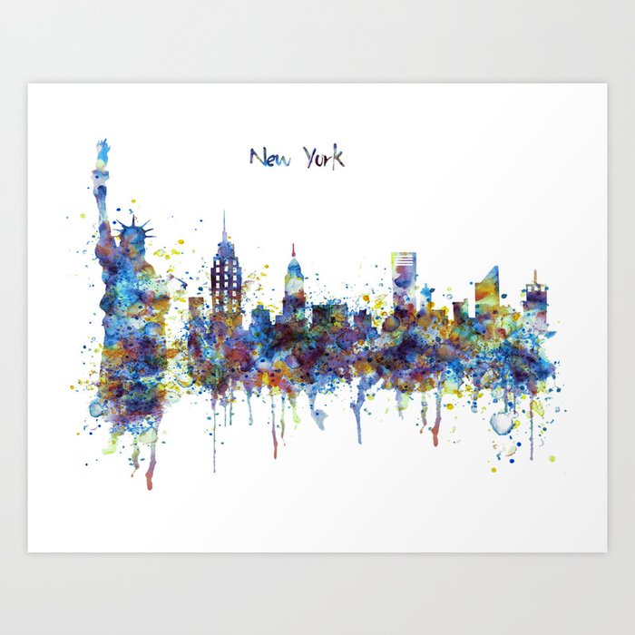 New York skyline Art Print