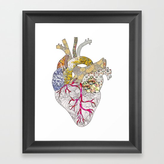 my heart is real Framed Art Print