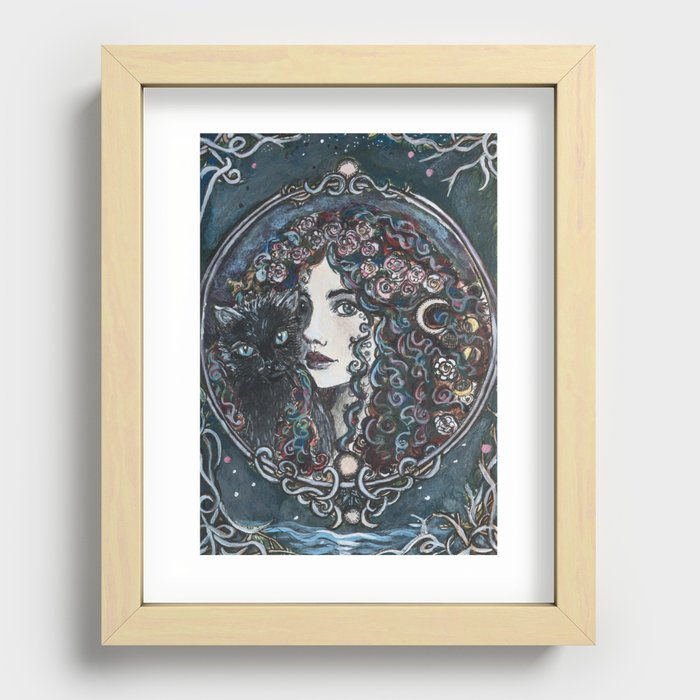 Rosa Lune Recessed Framed Print