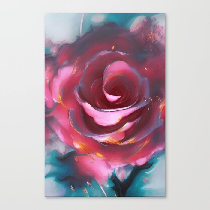 Blooming Rose Canvas Print