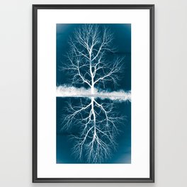 Origami Roots Framed Art Print