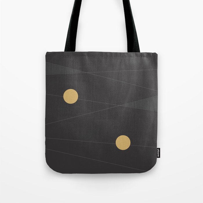 Black and Gold Tote Bag