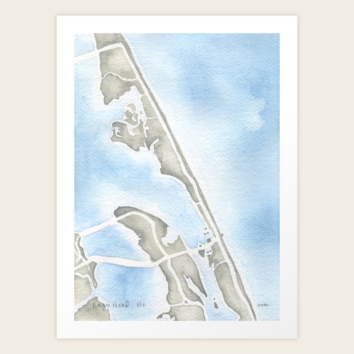Nags Head North Carolina Art Print by Anne E. McGraw Society6